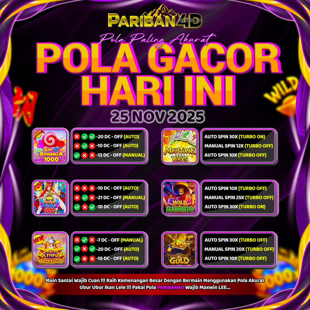 PARIBAN4D's tweet photo. POLA GACOR PARIBAN4D TANGGAL 25 NOVEMBER 2025  DEPOSIT TANPA RIBET WD TANPA BATAS 🥰 #pgsoft 📷 #PRAGMATIC 📷 📷 📷 #gameonline#depopulsa 📷 #scatter 📷 #maxwin 📷#ewallet 📷 LINK DAFTAR : https://t.co/qzHOVPvKf5 📷 📷🥰 https://t.co/USdrbfGDzQ
