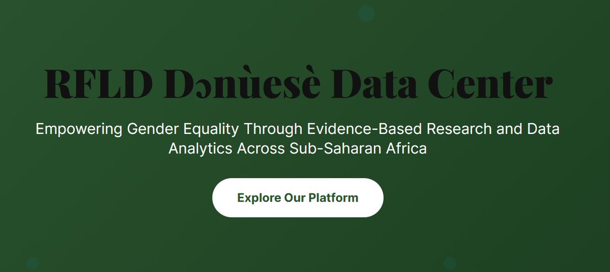 RfldOrg's tweet image. RFLD Dònuèsè Data Center — West Africa’s premier feminist data hub that is revolutionizing how  we understand, advocate for, and achieve gender equality across West  Africa.

Visit the Dònuèsè Data Center: 📷 rflgd.org/rfld-countries…

#DònuèsèDataCenter #FeministData…