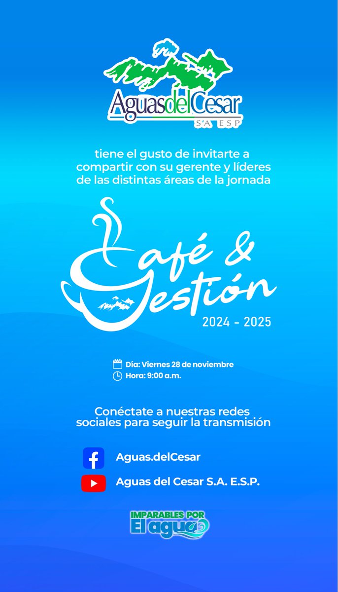 ¡Este viernes rendiremos cuentas! Te invitamos a seguir la transmisión que haremos a través de nuestras cuentas oficiales en Youtube y Facebook. Esperamos tu participación 😉