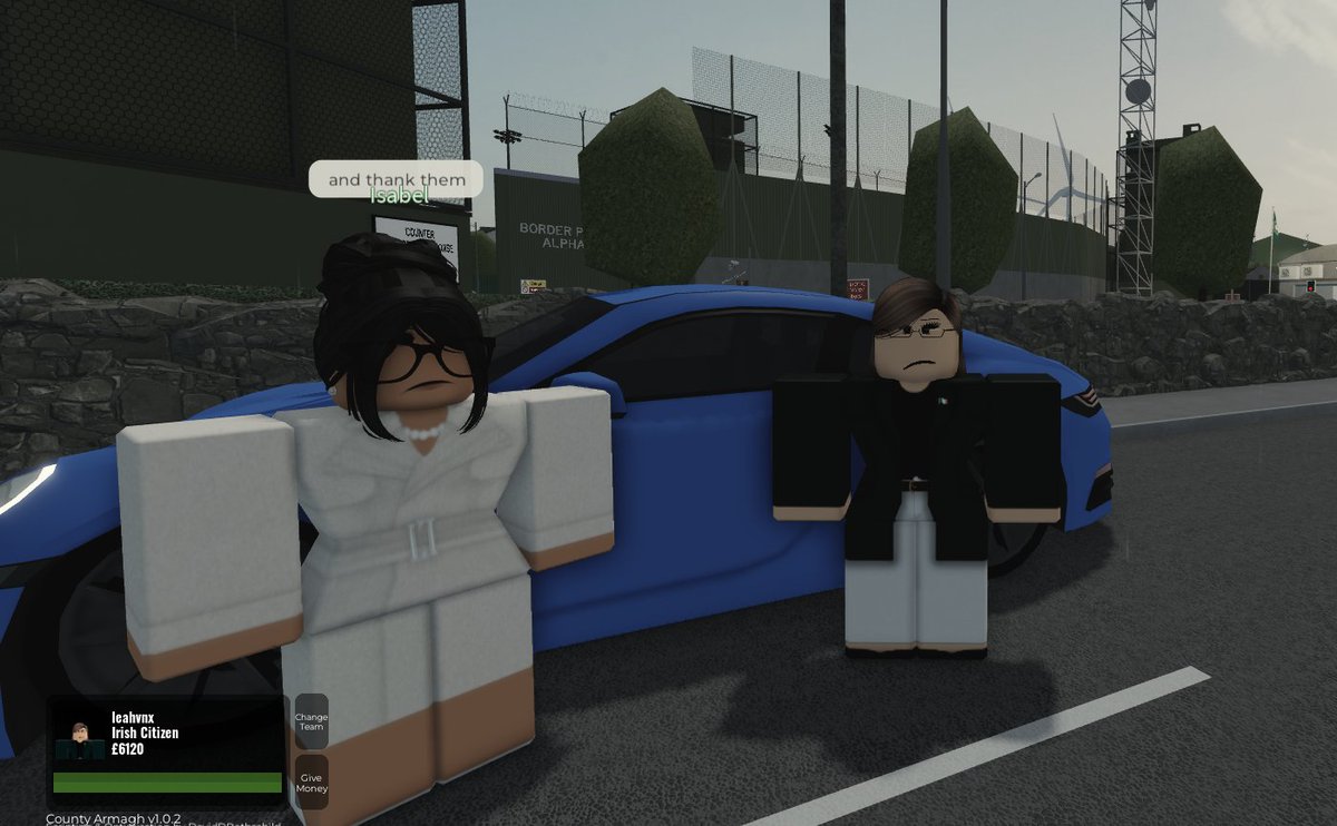 Just crossed over into the United Kingdom for a pub crawl with the GREAT <a href="/lsabelMcNamara/">Isabel</a>! I came over.. and as a welcome gift.. <a href="/realjamesbmonty/">Rt Hon Sir MichaelMRothschild KG KCMG OBE PC</a> had a LUXURY car delivered to us! THANK YOU, BRITAIN! VERY COOL!