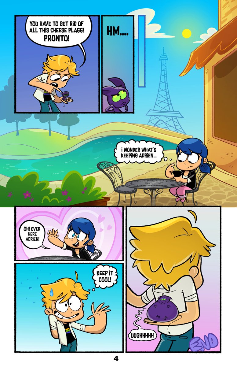 graverstone's tweet photo. I said I wanted to see more silly Miraculous comics, so I took it upon myself to make my own 😤 Growing up with cartoony comics like @PapercutzGN , @boomstudios, or @MadCaveStudios  you just can't help but just pick up a pencil and do it yourself! #MiraculousLadybug https://t.co/YntXTetRQf
