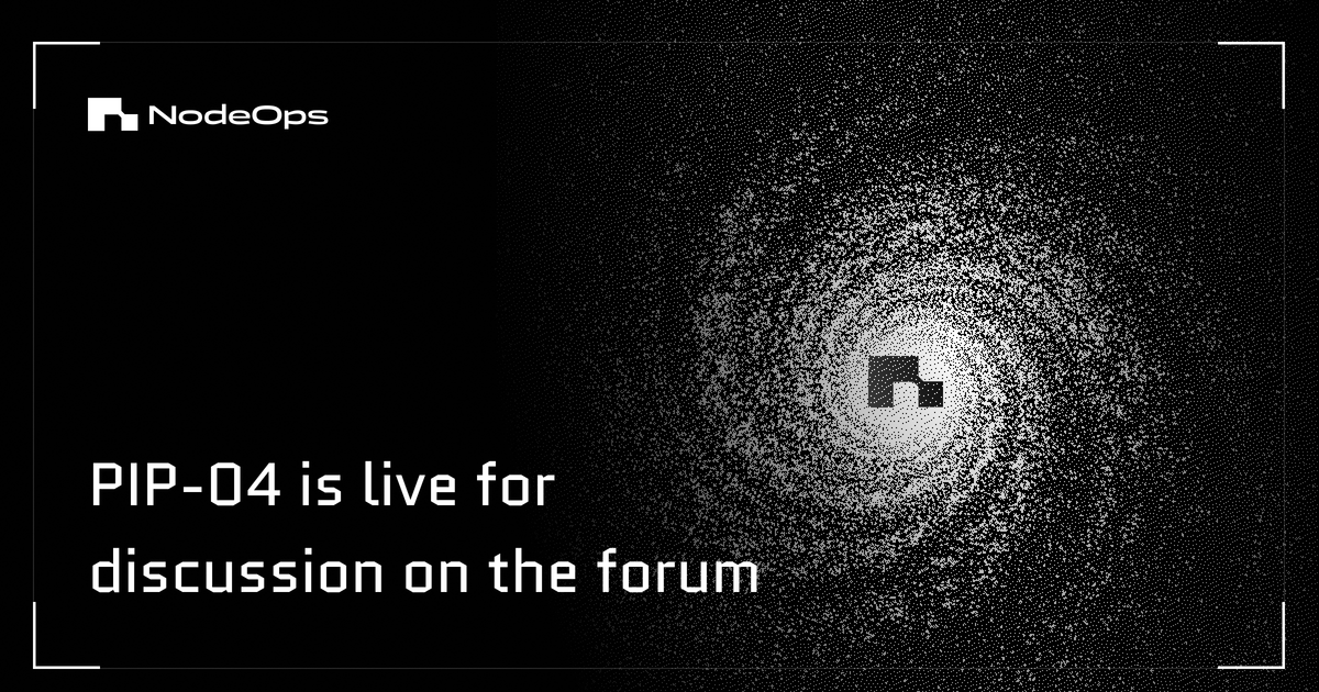 Kenny_CarterJay's tweet image. Two things came to mind immediately: predictability and transparency.

#PIP-04 introduces a weekly fee module + an adaptive mint/burn mechanism that aligns $NODE’s supply with real network activity; not speculation.