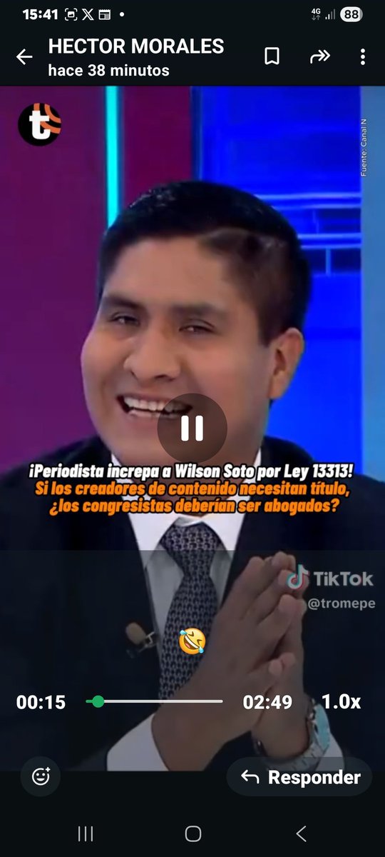 Yo, soy AP, a este Emp.
 del Cong, quien lo eligió ? No lo conocemos, habla sandeces, parece de PERU LIBRE ? 
Dice, que para hablar temas de Salud, tiene que ser Médico ? 
No soy Médico y conozco el Sector mejor que muchos. Ubícate Dictador
 NO A LA MORDAZA
Libertad y Democracia