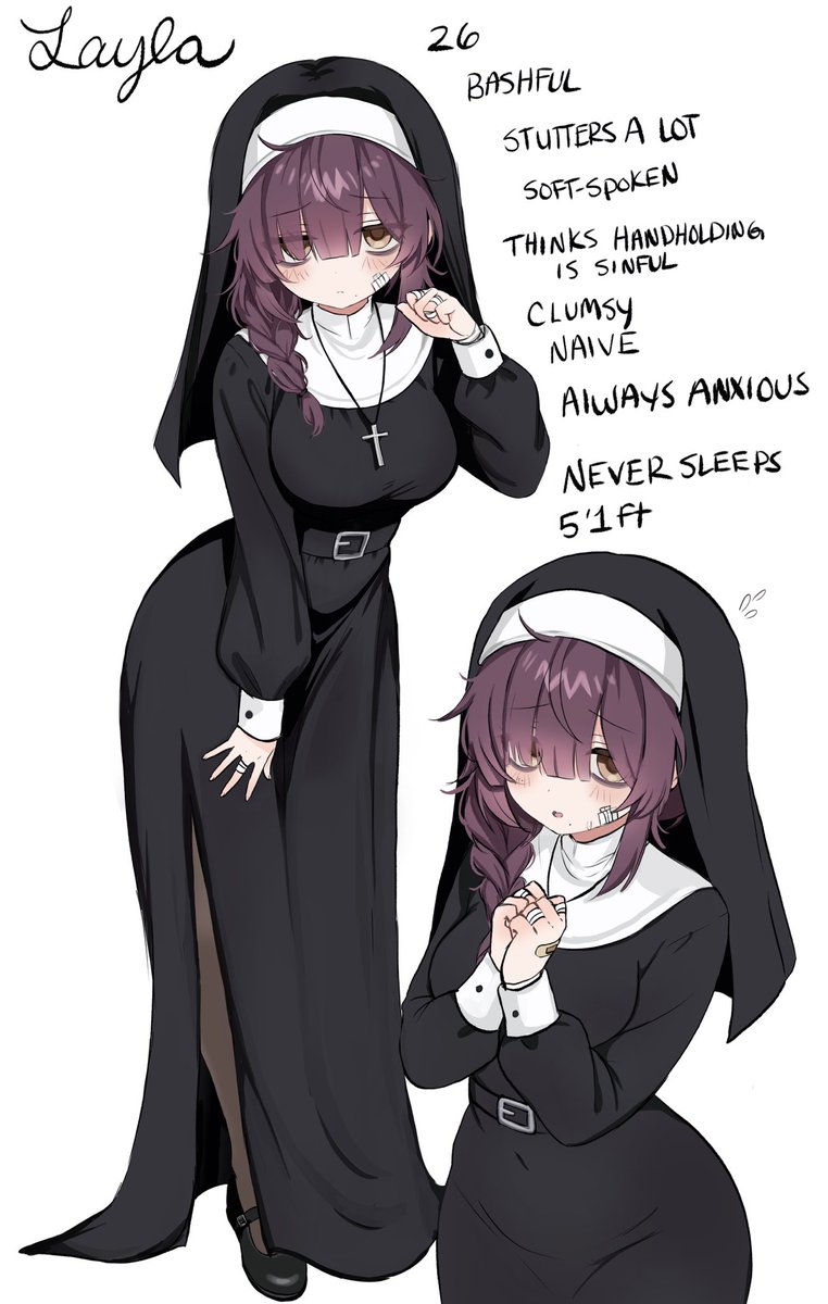 Fukobunn's tweet image. I’m still working on this but it’s my OC, Layla