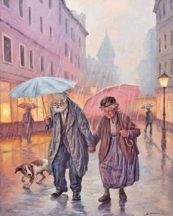 Y cuando seamos viejos y me digas: 
 ¿Cómo llegamos juntos hasta aquí?  

Yo te responderé: 
 Porque en lugar de gritar, hablamos. 
 En lugar de huir, buscamos soluciones.  

Porque todo y nada era de los dos, porque lloramos y reíamos juntos.  

Porque un día nos prometimos