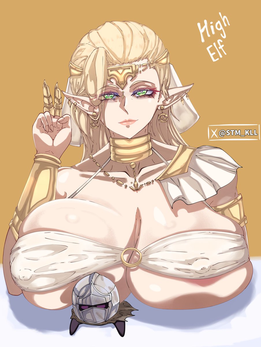STM_KLL's tweet image. &quot;High Elf&quot; 🌹🦍

#digitalart #fanart #elfgirl