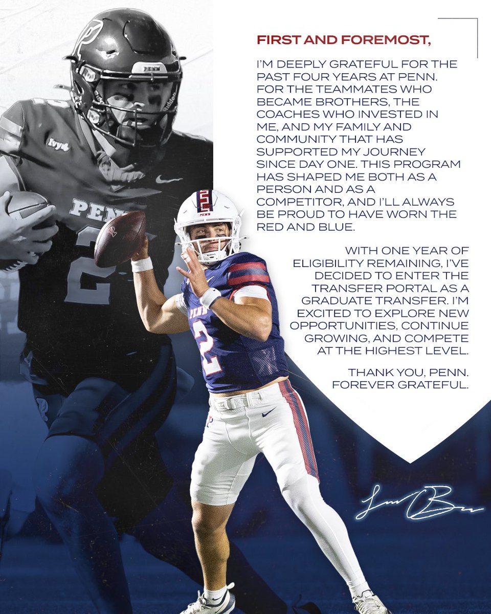 I am entering the transfer portal as a graduate transfer (May grad). Excited for what’s next!