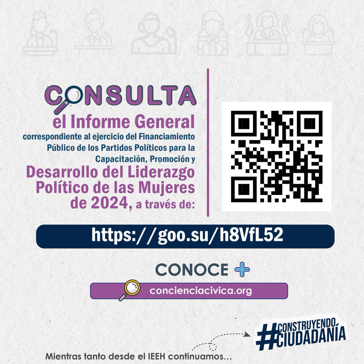 IEEHidalgo's tweet image. 🟣 #IEEHInforma | Cada Partido Político en Hidalgo debe destinar el 8% de su Financiamiento Público Ordinario a fin de mejorar las condiciones para que las mujeres ejerzan en plenitud sus derechos políticos-electorales.
Desde el #IEEH observamos el cumplimiento de las normativas…