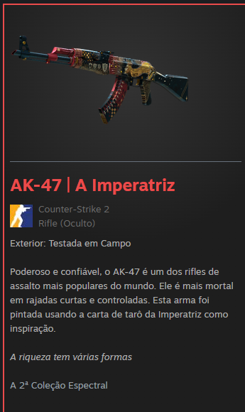 rustxfps's tweet image. pessoal quem quiser comprar minha ak eu to vendendo pq eu to precisando do dinheiro, chama pv