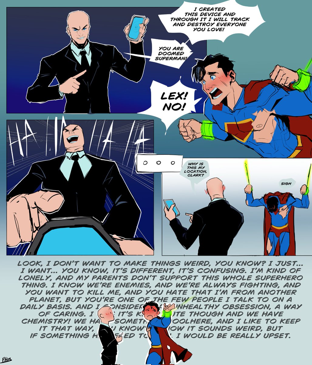 I saw this on Reddit a while ago and had to do it.
#SUPERMAN #LexLuthor