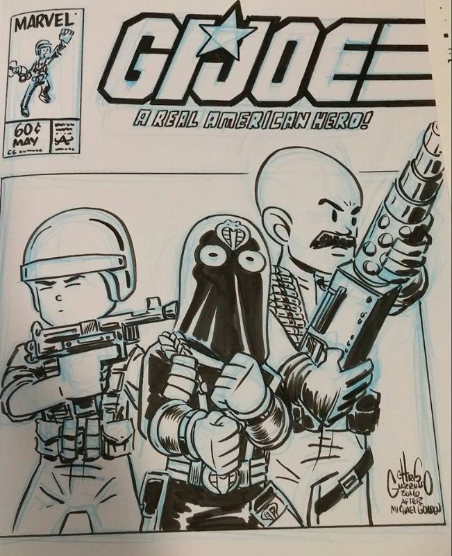 Jon_Thurmond's tweet image. My favorite #GIJoe ARAH cover as imagined by Chris Giarrusso. #Joevember #ComicArt