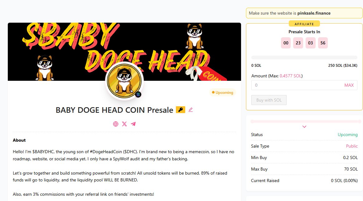 DogeHeadcoin's tweet image. I&apos;M OFFICIALLY A DAD!!!

$BABYDHC pre-orders start tomorrow!

He&apos;s a baby, no roadmap, no tokenomics, no plan; he&apos;s just a kid. I hope you&apos;ll support him as much as you&apos;ve supported me!

Help him grow and create a plan for his future and yours! #BABYDHC

Check now:…