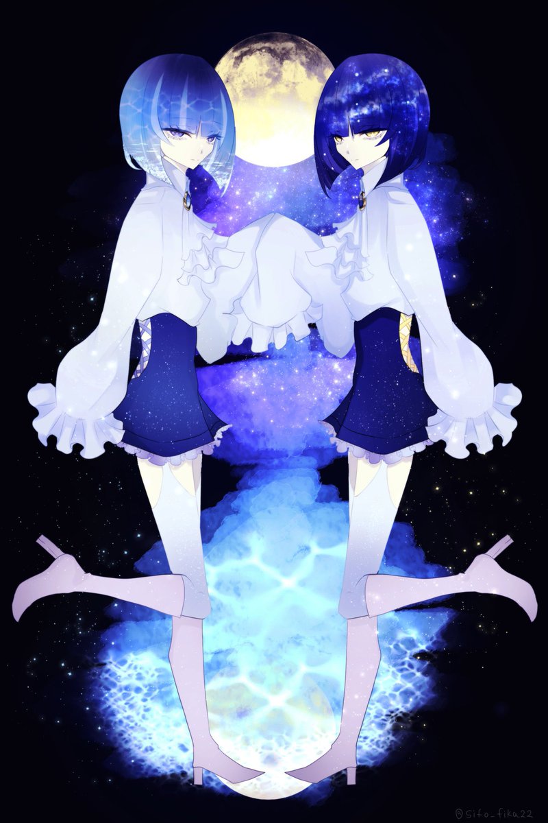 いい双子の日 #創作 #oc いい双子の日と聞いてうちの双子ちゃん達