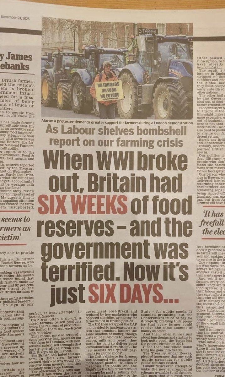 ClarksonsFarm1's tweet photo. Prioritise food security!!!🇬🇧 https://t.co/oTEqgUdHhh