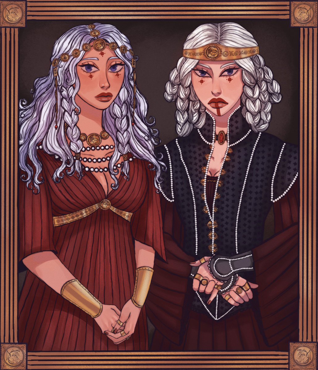 the conqueror queens ~ Rhaenys &amp; Visenya