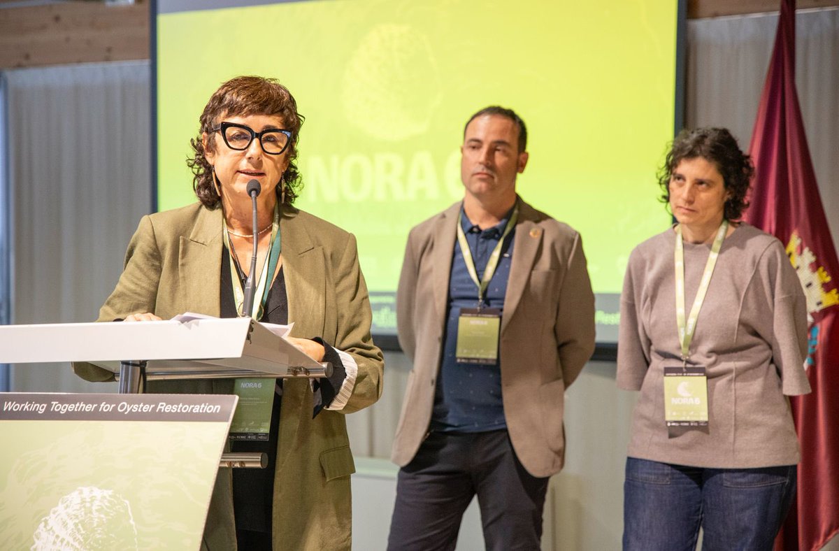 RemediOSproject's tweet photo. 🌊 Arranca #NORA6 en Cartagena 🦪

Primer día marcado por la bienvenida institucional, la apertura oficial del evento y una primera sesión centrada en impulsar la restauración de Ostrea edulis

🥼Gran participación, ciencia de alto nivel y un ambiente colaborativo desde el inicio https://t.co/tXPaUiG929