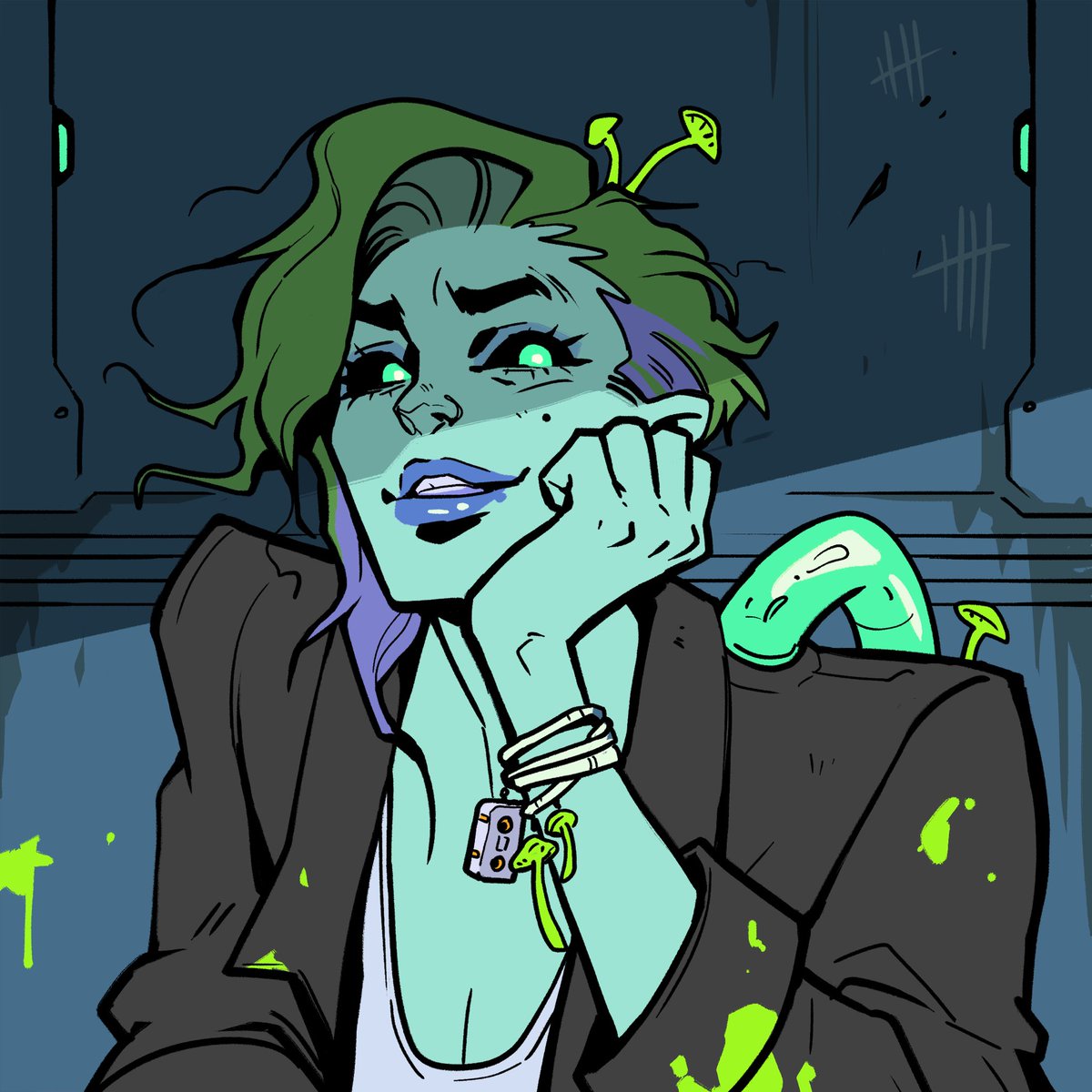 discosolaris's tweet image. The Mad Scientist by Deadpaint, 2022. (Unreleased)