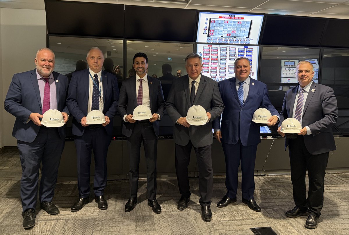 MSidhuLiberal's tweet image. At Candu in Mississauga, I saw Canadian innovation in action. Thousands of workers are part of our nuclear supply chain that supports 90,000 jobs across 250 companies in Ontario. 

As Indo-Pacific economies grow, their demand for reliable and clean energy grows with it. Canada is…