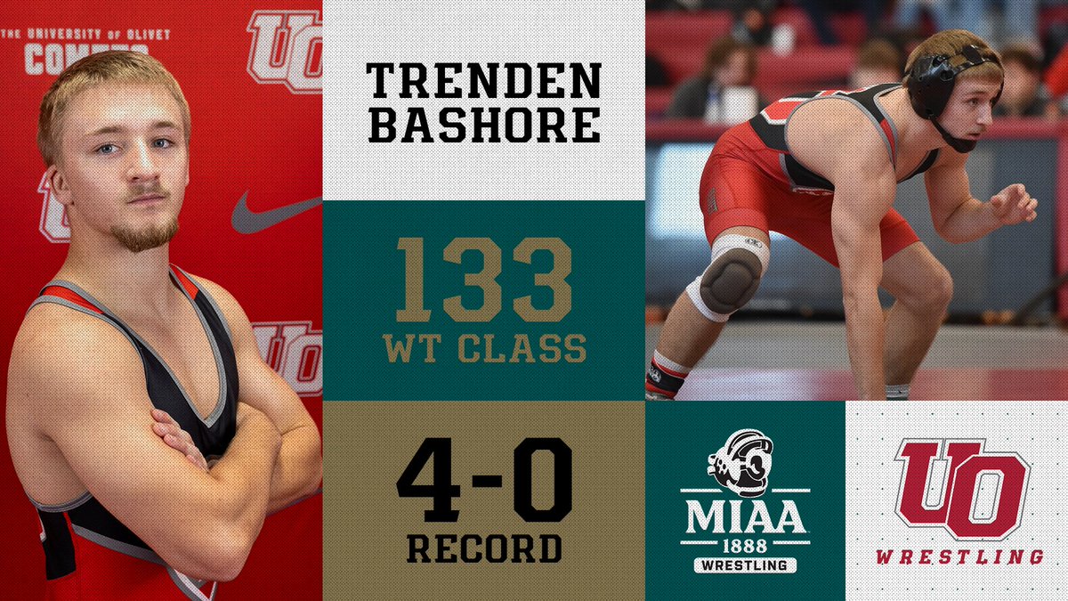 OlivetAthletics's tweet image. Congratulations to Trenden Bashore on being named the @MIAA1888 Wrestler of the Week following his 4-0 record at the Comet Duals.

READ -- olivetcomets.com/x/mxtp2

#GoCOMETS | #UONation | #d3wrestle | @UOlivetMWR