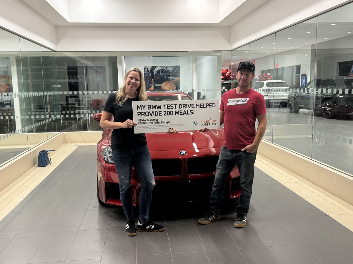A huge congratulations to Danielle on her BMW M2! Thank you for choosing BMW of Austin and joining us in supporting the Drive to End Hunger campaign. #BMWAustin #BMWM2