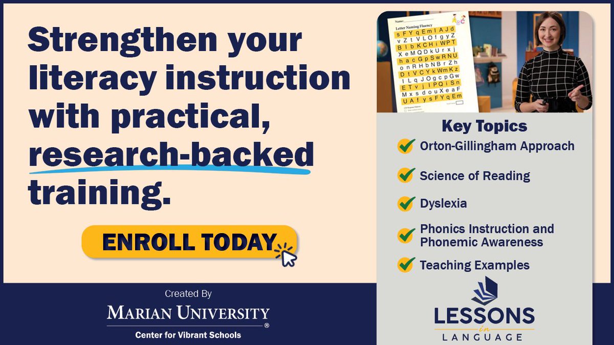 muvibrantschls's tweet image. Transform your literacy instruction with Lessons in Language: 

1⃣ Enroll in Lessons in Language and complete the online training at your own pace
2⃣ Add Lessons in Language + to join two full days of live, hands-on training

➡️ lessonsinlanguage.com/plus