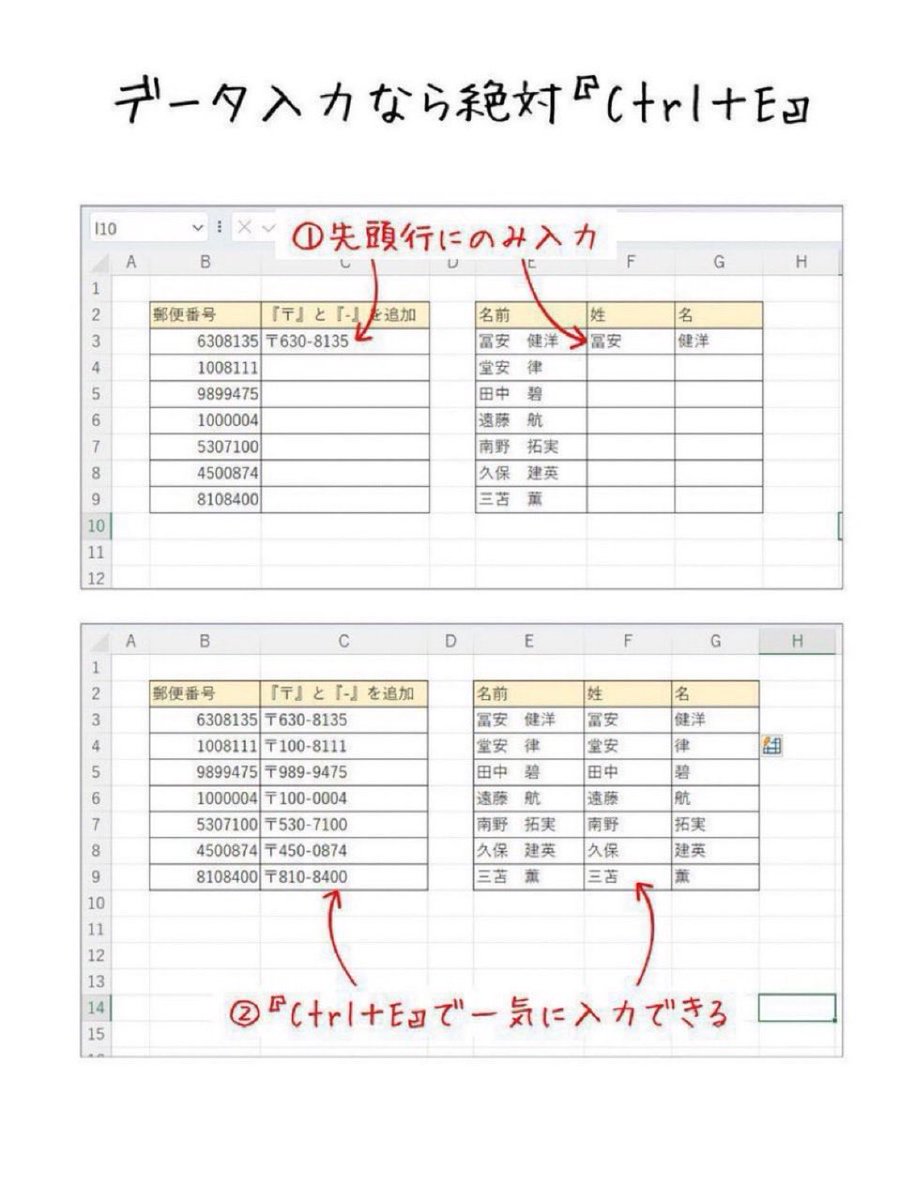 僕「最初の行だけ正しく入力して」 後『はい』 僕「