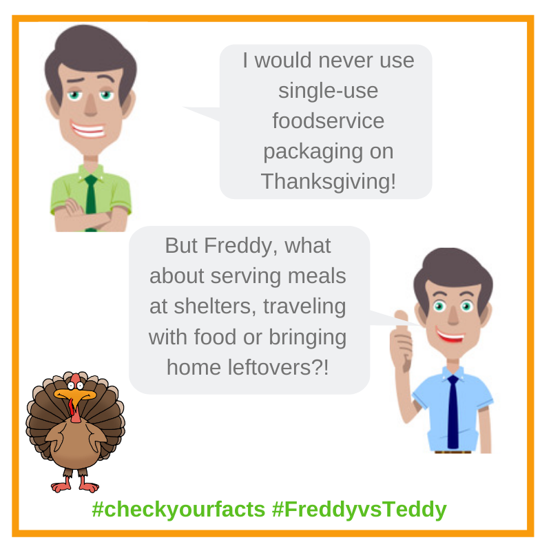 FPIHQ's tweet image. This Thanksgiving, remember that takeout packaging has a place during the holidays. Whether it's traveling w/ prepared dishes, bringing home leftovers or serving meals to those in need in shelters &amp;amp; soup kitchens, #foodservicepackaging helps make it possible.