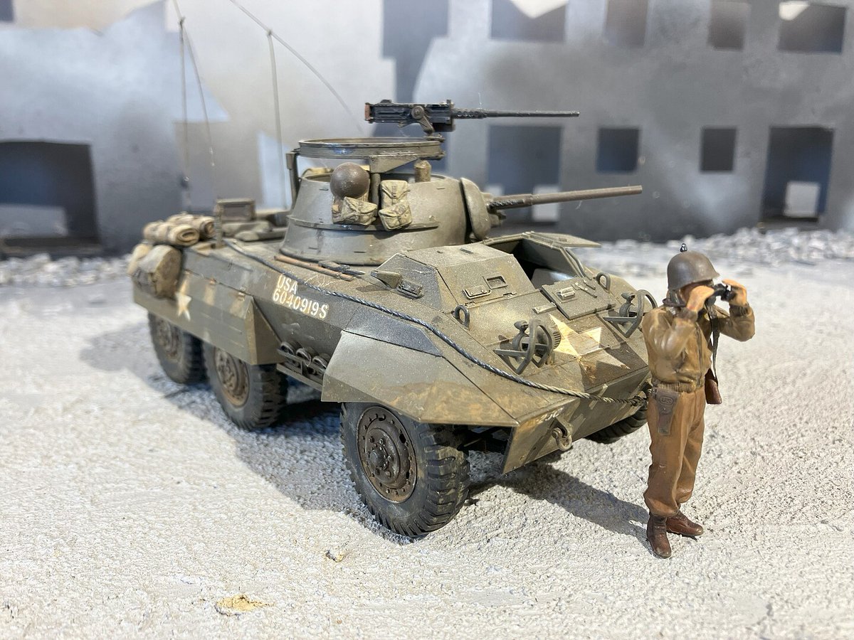 Come take a look at our customers stunning build of the TamiyaUSA 1/35 scale US M8 Light Armored Car Greyhound. 👇

hobbylinc.com/cgi-bin/member…

#hobbylinc #tamiya #tamiyausa #m8greyhound #armoredcar #WWII #militarymodelling #plasticmodel #plasticmodelkit