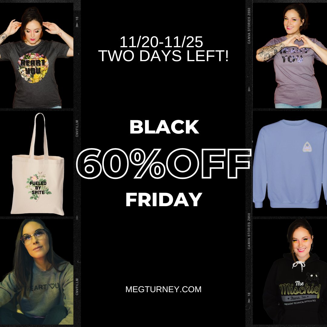 MegTurneyMerch's tweet image. TWO DAYS LEFT in our Early Black Friday sale!
Cheeky Instant Photos are back in stock to add on to your merch ✨