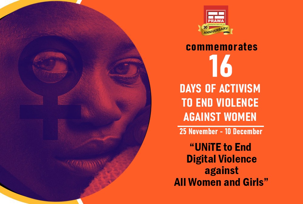 16 Days of Activism begins tomorrow! 🧡PRAWA joins the global movement to end all forms of violence against women and girls, especially in custodial settings. Stay tuned as we roll out powerful messages, and calls to action throughout the 16-day campaign.
 #16DaysOfActivism