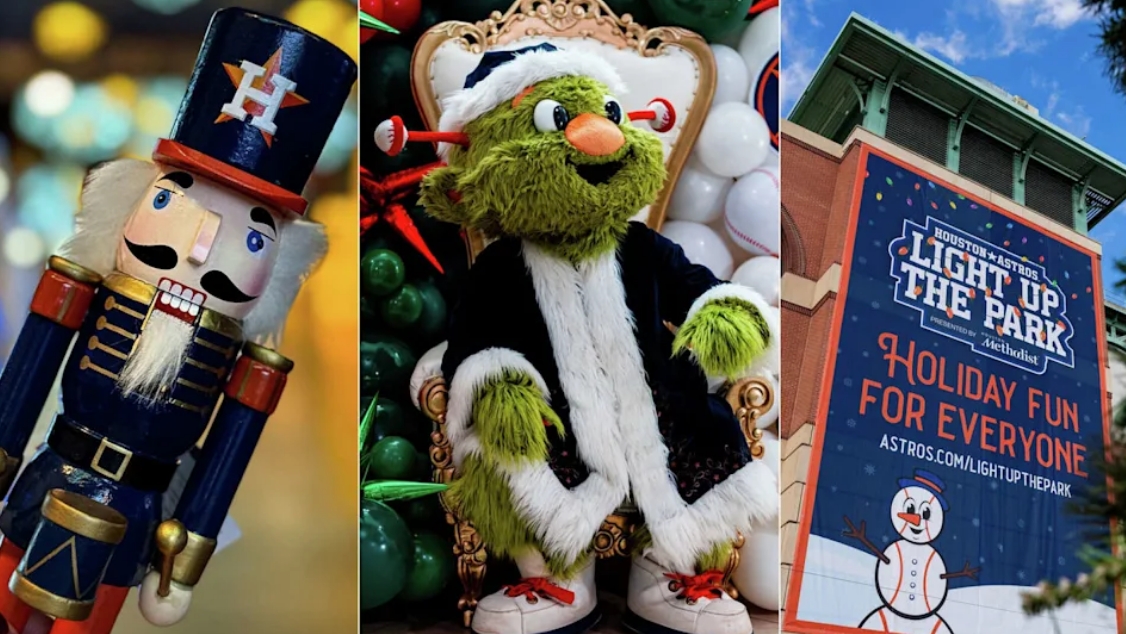 Winter flavors are up to bat at Daikin Park! 🍪☕ <a href="/astros/">Houston Astros</a> Light Up the Park is serving holiday cookies, hot chocolate &amp; festive treats.✨ 

Read more here: Astros debut Light Up the Park, a new holiday-themed experience at Daikin Park - Yahoo Sports