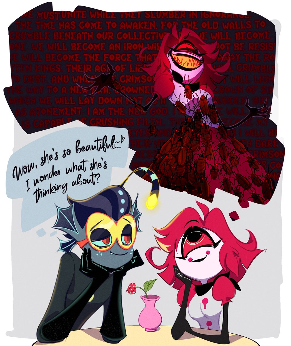 _ravekenneth's tweet image. some #MadMaid shitpost

#HazbinHotel