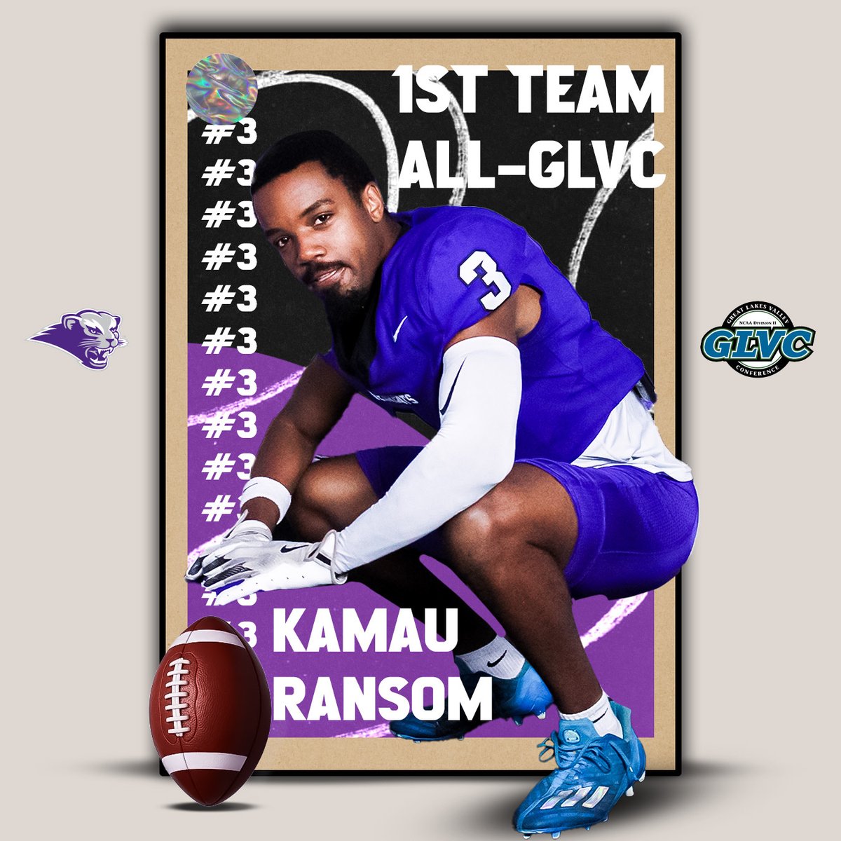 sbubearcats's tweet image. 🚨1ST-TEAM ALL-GLVC🚨

Caleb Saner, Ricky Woodhouse, and Kamau Ransom all earn their first GLVC 1st-team honor!! It's a great day to be a Bearcat!
@sbubearcats_fb #RollCats #sbu