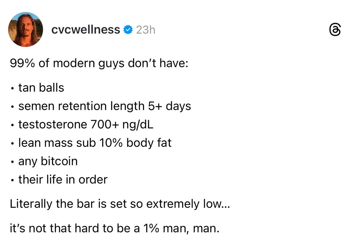 BioLayne's tweet image. This is where we are at in 2025. Men believing that tanning their balls and owning bitcoin makes you in the 1%

Aliens take me… I’m ready