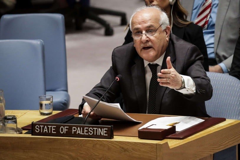 IhabHassane's tweet image. Palestinian Ambassador to the United Nations Riyad Mansour:  &quot;Our right to self-determination is enshrined in the UN Charter and . our right to freedom is enshrined in natural law. Nothing can alter this right, and our people will not renounce it.&quot;