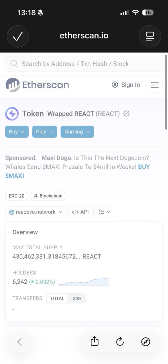 Z3R0_A1M's tweet image. Holder count growing while larger bags capitulate.....better distribution now. $REACT