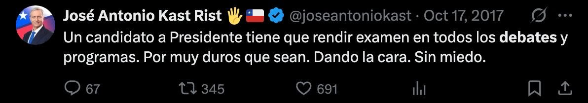 gonzalowinter's tweet image. De acuerdo con Kast