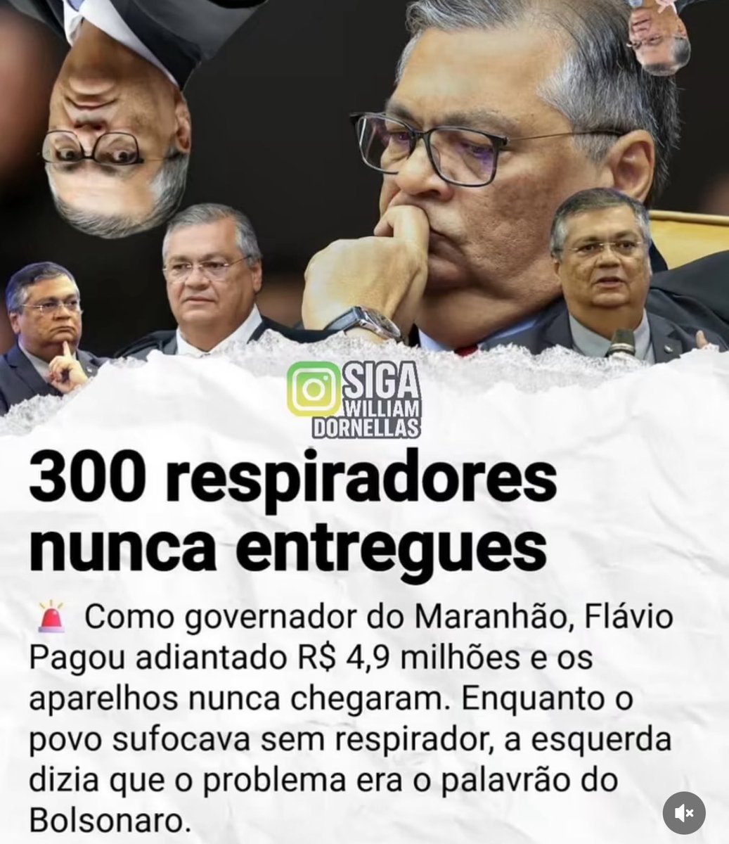 PunkyBolsonaro's tweet image. Quantas morte tivemos no Maranhão por falta de respiradores?  Flavio Dino era o governador e SUMIU com R$4,9 milhões e como PRÊMIO, ganhou uma vaga no STF 🤡