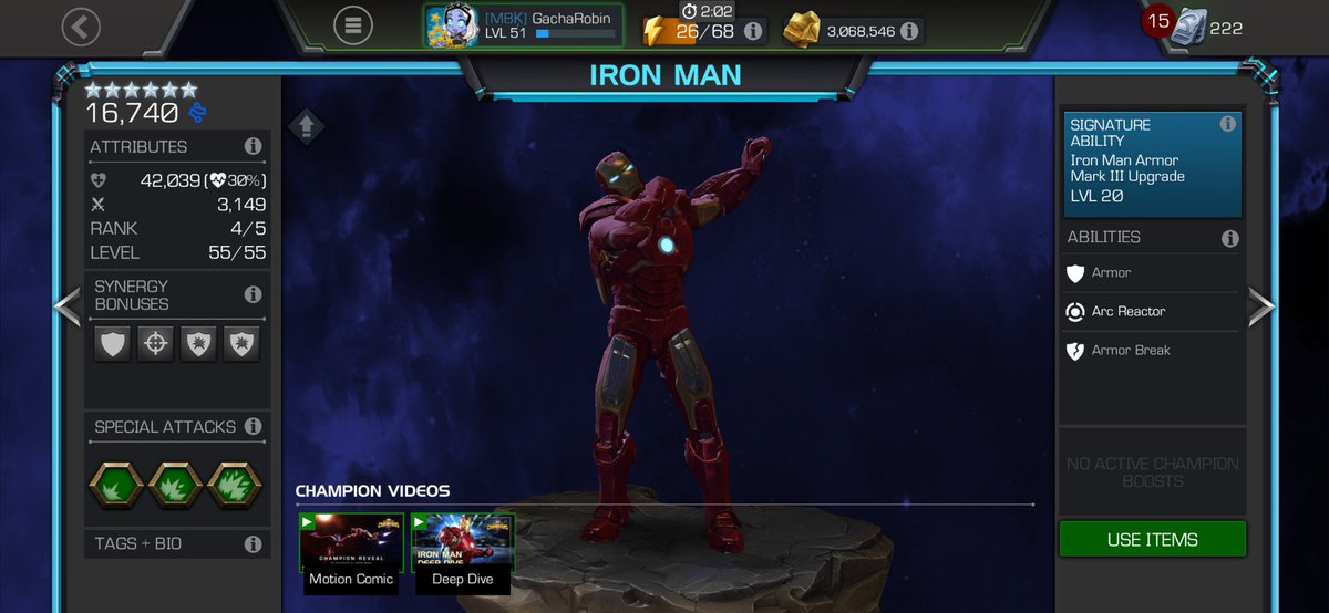 GachaRobin's tweet image. THE IRON MAN REWORK IS REALLY REALLY GOOD!!!
#mcoc 
#MarvelContestofChampions