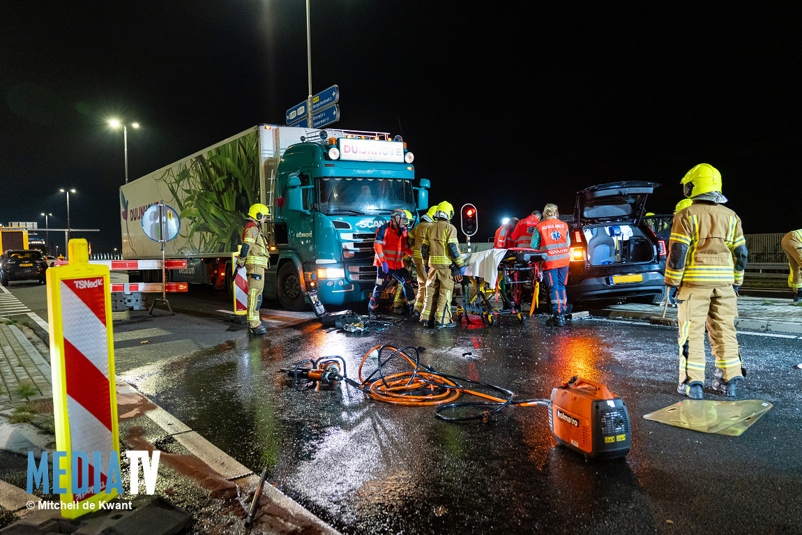 Ernstig ongeval op de Zestienhovenweg in Bergschenhoek