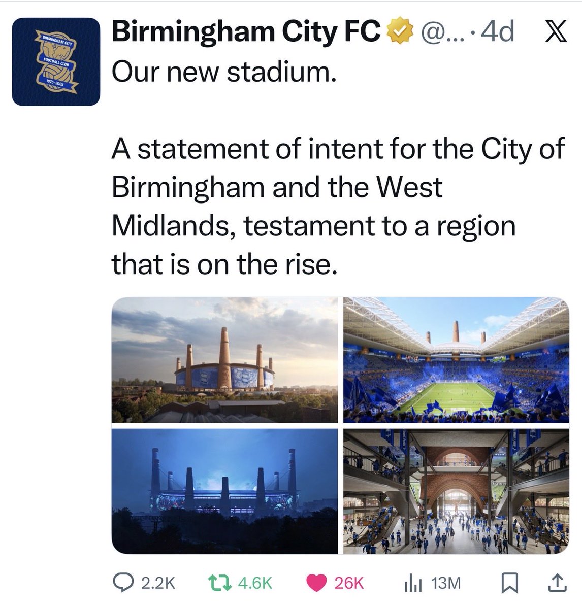 davidtolley66's tweet image. Just the 13 million views  💙 #BCFC #KRO #FEA 💙