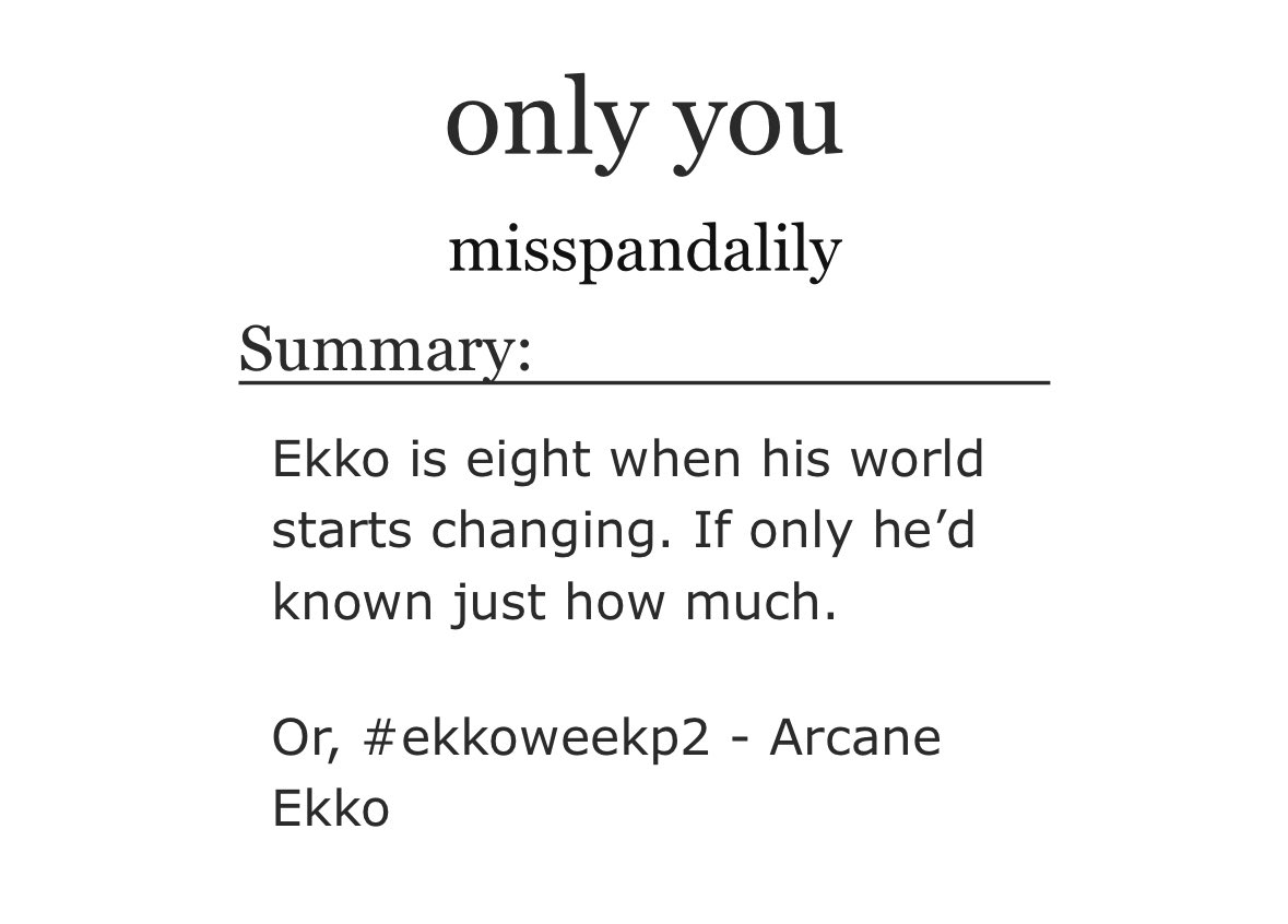 THE LIFE AND TIMES OF AU EKKO FOR #EKKOWEEKP2 LETS KEEP GOINGGG