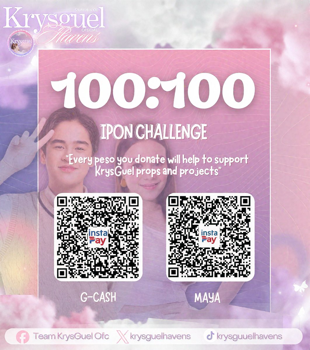 krysguelhavens's tweet photo. Krysguel Havens Official β IPON Challenge Update!
β¨ Received: β±1,200
β¨ Goal: β±10,000 (Need: β±8,800)
Every peso counts! Any amount you can share to support Krystal & Miguel will make a huge difference! Letβs hit this goal together! π©·π
#KrysguelHavens #IponChallenge https://t.co/H3guvWNF6y