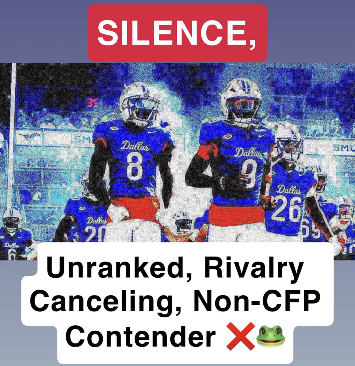 JR_Magnuson's tweet image. If the twitter burner is wearing purple and desperately trying to belong, it’s probably the Mid 12 🤡 show from Ft Worthless! 🐴 ✌🏼