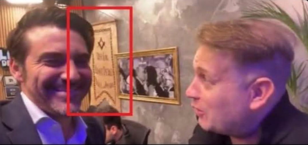 ElImperialEsp's tweet image. 🇦🇷 | 🔴 Se filtra una fotografía de Javier Negre, propietario de “La Derecha Diario” y el escritor Nicolás Márquez, cenando en un centro masónico en Argentina.