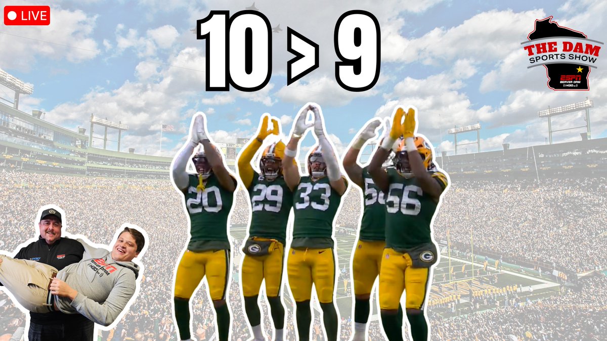 Victory Monday, 10 is better than 9!

- Gabe Neitzel Joins the Show!
- Packers Beat up on the Vikings
- Top 3 Plays
- Men in the Mirror!
youtube.com/live/KsuF1LamS…