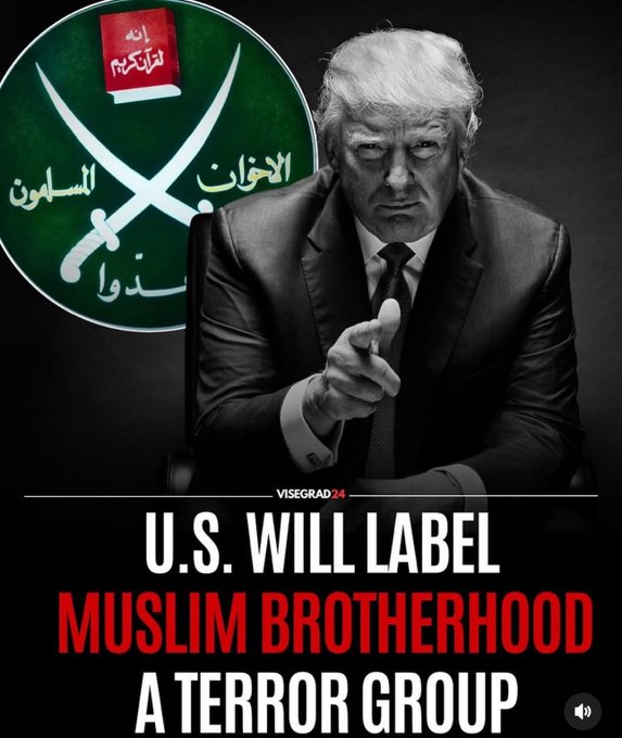 ceanmedia's tweet image. Trump signs EO to designate Egyptian, Lebanese, &amp;amp; Jordanian Muslim Brotherhood chapters as Foreign Terrorist Organizations. Other chapters may follow. Big move in national security. #Terrorism #SecurityUpdate #BreakingNews