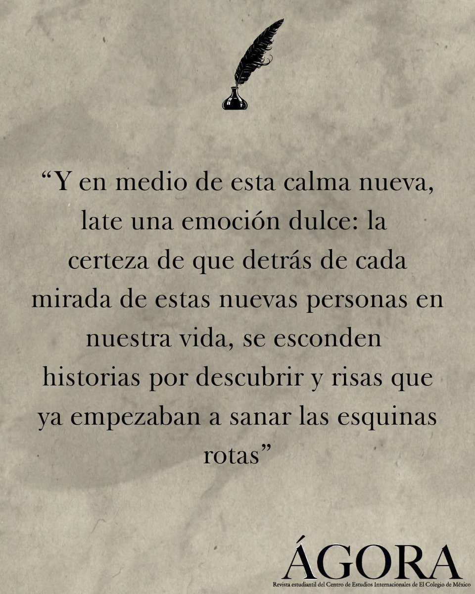 El blog de hoy es “Cartas a un foráneo primerizo”. Léelo en agora.colmex.mx/cartas-a-un-fo… 🏠