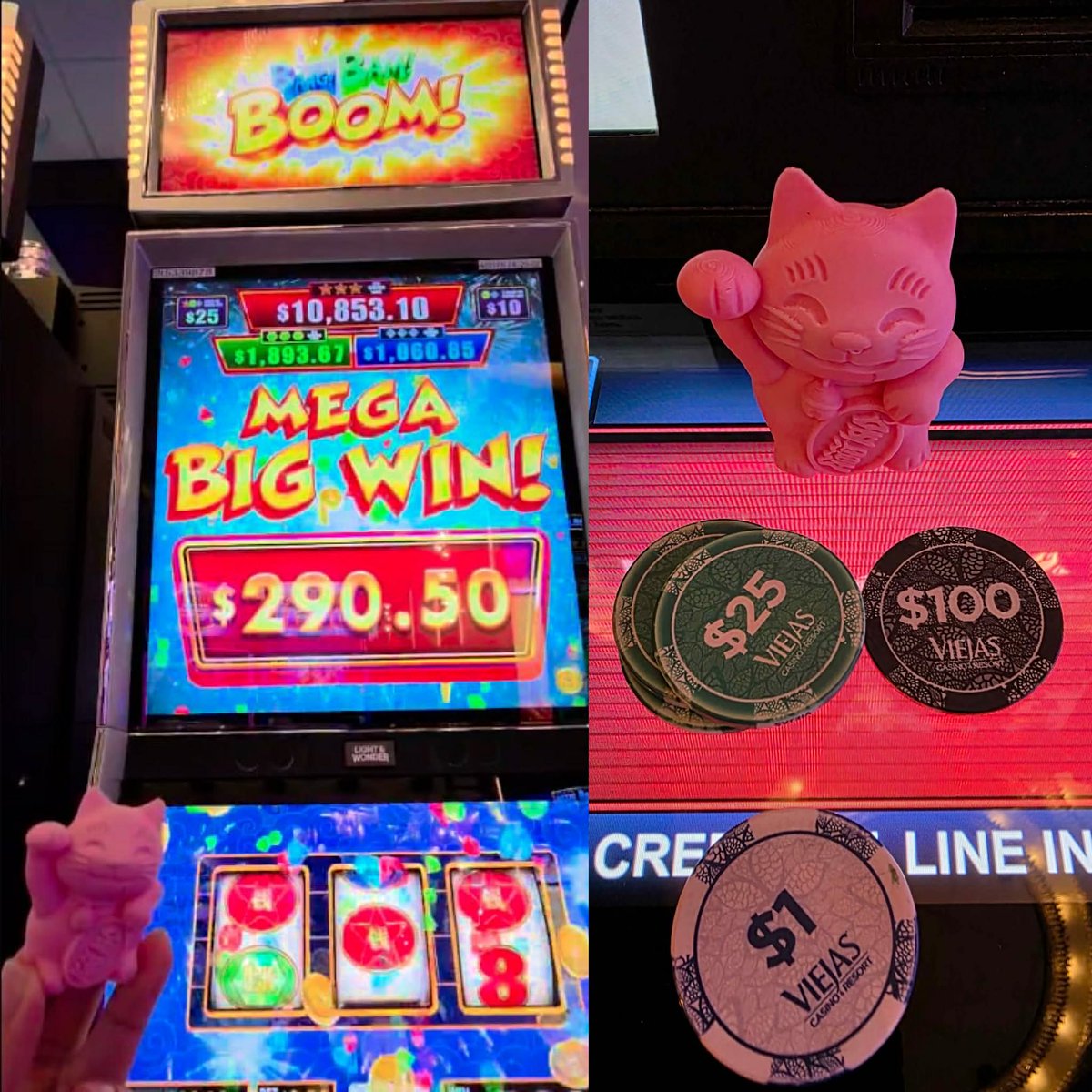 lyra_laurels's tweet photo. Phil has had some luck with our Pink Maneki-neko (Lucky Cat) Statue!

If you want to be here in our gallery, send us a picture of you or a friend wearing/using our products! https://t.co/QJUHkLwz3n
