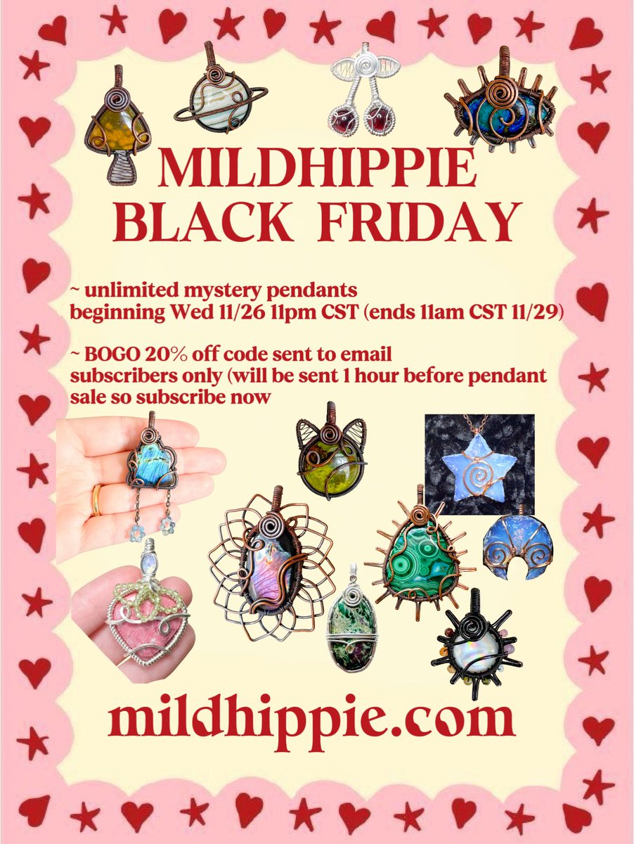 no collection this week but instead…

UNLIMITED saturn, cat, sun, rainbow sun, sunflower, mushroom, strawberry, moon, star, cherry, cloud &amp; affordable simplistic pendants !!!

starting Wed. Nov 26th 11pm CST &amp; ending Sat. Nov. 29th 11am CST 👀🩷